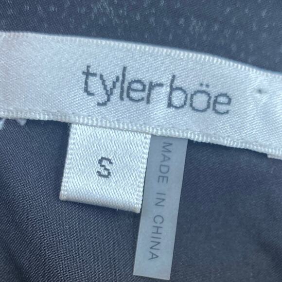 Tyler Boe Porter Dress Sequined V Neck Balloon Sleeves Mini Black Womens Small - Picture 7 of 10